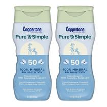Loção Protetor Solar Coppertone Pure & Simple FPS 50 - Kit com 2 Unidades (177ml cada)
