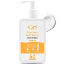 Loção Protetora Solar Aravi Organic FPS 50 Resistente à Água 200 ml