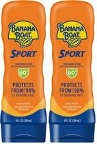 Loção Protetora Solar Banana Boat Sport FPS 60 236 ml Kit com 2 unidades Loção Protetora Solar Banana Boat Sport FPS 60 236 ml Kit com 2 unidades