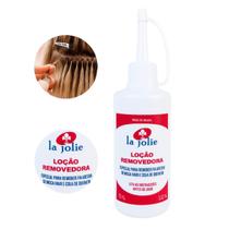Loção Removedora de Mega Hair de Queratina La Jolie 100 ml Para Mega Hair Prótese Capilar Lace Front Wig Full Peruca Protese