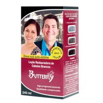 Loção Restauradora de Cabelos Brancos 240Ml - Butterfly - Butterfly Cosméticos