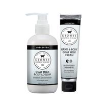 Loção sem perfume de leite de cabra Dionis Skincare Bundle 250 ml e 100 mL Loção sem perfume de leite de cabra Dionis Skincare Bundle 250 ml e 100 mL