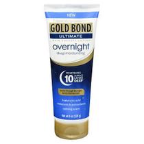 Loção Terapêutica Hidratante Profunda para a Pele Gold Bond Ultimate Overnight 8 Oz da Gold Bond (pacote com 2)