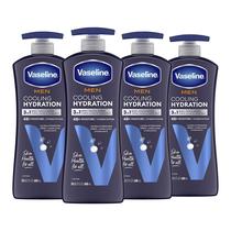 Loção Vaseline Men Cooling Hydration 3 em 1, 600 ml, pacote com 4 Loção Vaseline Men Cooling Hydration 3 em 1, 600 ml, pacote com 4