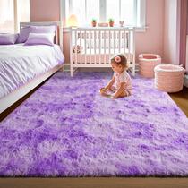 LOCHAS Alfombra Suave y Esponjosa Arcoíris 91x152 cm Morada LOCHAS Alfombra Suave y Esponjosa Arcoíris 91x152 cm Morada