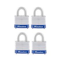 Lock Master Lock 3008D, pacote com 4, Outdoor Silver, 4 chaves Lock Master Lock 3008D, pacote com 4, Outdoor Silver, 4 chaves
