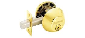 Lock Schlage B62NV505 Latão brilhante de cilindro duplo