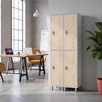 Locker Aço 4 Portas Grandes para Escola e Clube