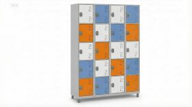 Locker de Aço 20 Portas Pequenas Uso Comercial COR:TRICOLOR