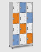Locker de Aço com 12 Portas Varias Cores Durável