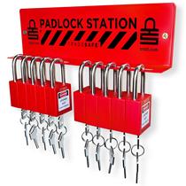 Lockout Tagout Locks Station TRADESAFE Loto com 10 cadeados Lockout Tagout Locks Station TRADESAFE Loto com 10 cadeados