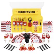 Lockout Tagout Station TRADESAFE com dispositivos de loteria e acessórios Lockout Tagout Station TRADESAFE com dispositivos de loteria e acessórios