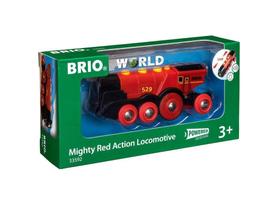 Locomotiva Toy Train BRIO World 33592 Mighty Red Action