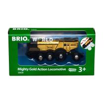 Locomotiva Toy Train BRIO World 33630 Mighty Golden Action