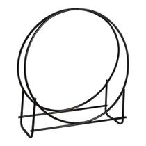 Log Rack Panacea 40" Heavy Duty Steel Hoop preto