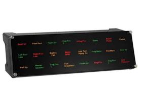 Logitech Saitek Pro Flight Backlit Information Panel BIP Simulador de Voo