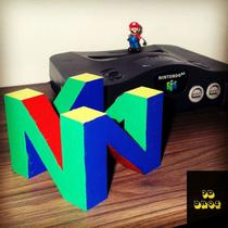 Logo 3D Clássicos - N 64 Decoração