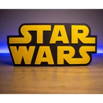 Logo 3D - Star Wars - Placa Decorativa Pla Premium