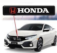 Logo Emblema Led Que Acende Nome Honda - Para Grades Dianteira Universal Veicular Honda
