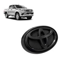 Logo Grade Hilux 16 à 19 Com Moldura Black piano Preto Logo Grade Hilux 16 à 19 Com Moldura Black piano Preto