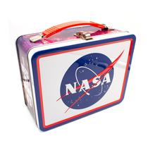 Logotipo da Fun Box AQUARIUS NASA gravado com alça robusta 8,65 x 6,75 x 4 cm