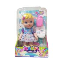 Loira Boneca 30Cm Faz Xixi Babys Collection - Super Toys 467