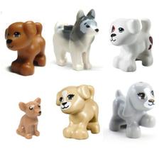 Loja de animais brinquedo 6 pçs Figura cachorro miniatura enorme menino menina