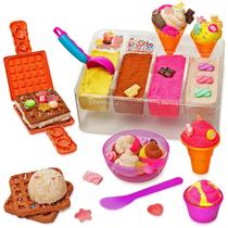 Loja de brinquedos Sensory Bin Kipipol Ice Cream com 9 brinquedos de areia para sorvete