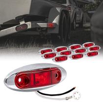 LOJA DE LED ONLINE Trailer Marker Lights 2.5" LED vermelho IP67 12 unidades