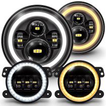 LOJA ONLINE DE LED PARA MONTAGEM DE LUZES PARA VEÍCULOS Faróis LED de 7" e faróis de neblina de 4"