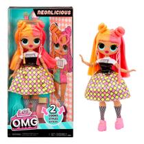 LOL OMG Neonlicious Fashion Doll com múltiplas surpresas