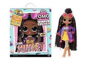 LOL Surpresa OMG World Travel Sunset Fashion Doll com 15 surpresas incluindo roupas de moda, acessórios de viagem e playset reutilizável Ótimo presente para meninas de 4 anos+ - L.O.L. Surprise!