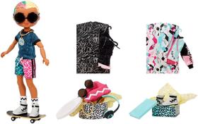 LOL Surprise Boneca Fashion Cool Lev: 20 surpresas c/ Skate e Acessórios p/ Diversos Looks