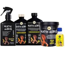 Lola cosméticos Morte Subita kit com shampoo+oleo de argan+cond+mascara+spray reparação total