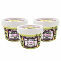 Lola Cosmetics Be(m)dita Ghee Abacaxi e Manteiga de Bacuri Kit Máscara de Nutrição Com 3 Unidades
