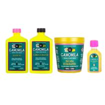 Lola Cosmetics Camomila Kit Shampoo + Condicionador + Óleo Iluminador + Máscara