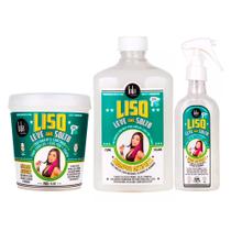 Lola Cosmetics Liso Leve and Solto Kit - Shampoo + Máscara + Spray