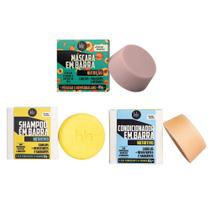 Lola Cosmetics Nutritivo Kit Shampoo em Barra + Máscara em Barra + Condicionador em Barra Lola Cosmetics Nutritivo Kit Shampoo em Barra + Máscara em Barra + Condicionador em Barra
