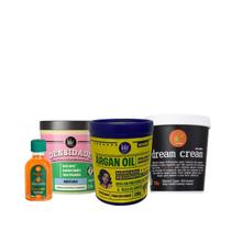 Lola Cronograma Masc Argan Oil + Dream Cream + Densidade + Pinga! Óleo Cenoura e Oliva 50ml