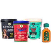 Lola Cronograma Masc Morte Súbita + Meu Cacho Minha Vida + Rapunzel + Pinga! Óleo Cenoura e Oliva