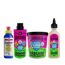 Lola O Exterminador de Frizz Balsámo 120ml + Xapadinha Sh 250ml + Mascara 450ml + Balsamo 200ml