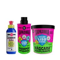 Lola O Exterminador de Frizz Balsámo 120ml + Xapadinha Sh 250ml + Mascara 450ml