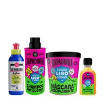 Lola O Exterminador de Frizz Balsámo 120ml + Xapadinha Sh 250ml + Mascara 450ml + Óleo 50ml