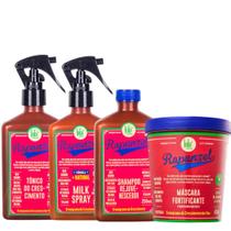 Lola Rapunzel Sh 250ml + Spray Milk 250ml + Masc 450ml + Tônico 250ml