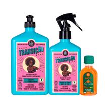 Lola Transição Creme Texturizador 500ml + Spray Day After 250ml + Pinga! Óleo Cenoura e Oliva 50ml