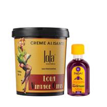 Lola Vintage Girls Alisante 850g + Pinga! Óleo Açaí e Pracaxi 50ml Lola Vintage Girls Alisante 850g + Pinga! Óleo Açaí e Pracaxi 50ml