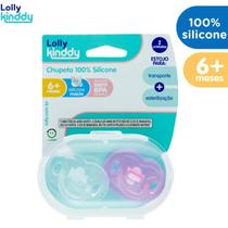 Lolly Conjunto de Chupetas de Silicone 2 Peças bebe 0+ meses Lolly Conjunto de Chupetas de Silicone 2 Peças bebe 0+ meses