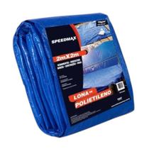 Lona 2x2 100 Micras Mt Azul Plastica Impermeavel Festa Telhado Multiuso TNT