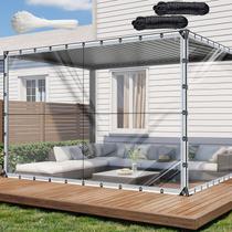 Lona, 305x366cm, transparente, impermeável, resistente, com ilhós Lona, 305x366cm, transparente, impermeável, resistente, com ilhós