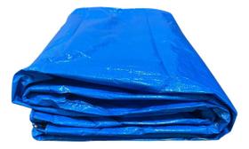Lona 3x2 Azul P/ Cobertura Encerada Polietileno Camping Piscina